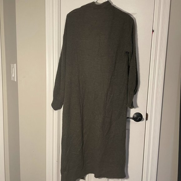 Long green spring duster cardigan (Odica Firenze) - Picture 3 of 3